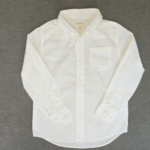 Crewcuts Boys White Stretch Casual Button Down Shirt